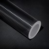 Black Carbon Fiber Car Wrap Vinyl Outdoor/Interior Realistic Carbon Design