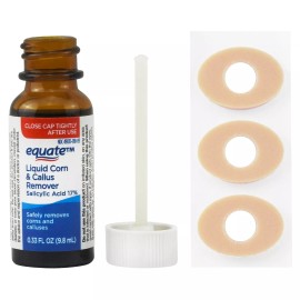 Equate Liquid Corn & Callus Remover w/ Cushions 0.33 oz Relieves Pain & Corns