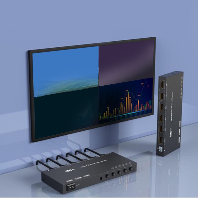 4K 30Hz HD Multimedia Interface Switch Splitter with Remote 6