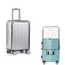 RHQFDM Transparent Suitcase Protective Cover PVC Suitcase Protective Cover Waterproof Suitcase Cover Rolling Luggage Compartment Suitcase Protection, Abrasion-Resistant and Waterproof Design to
