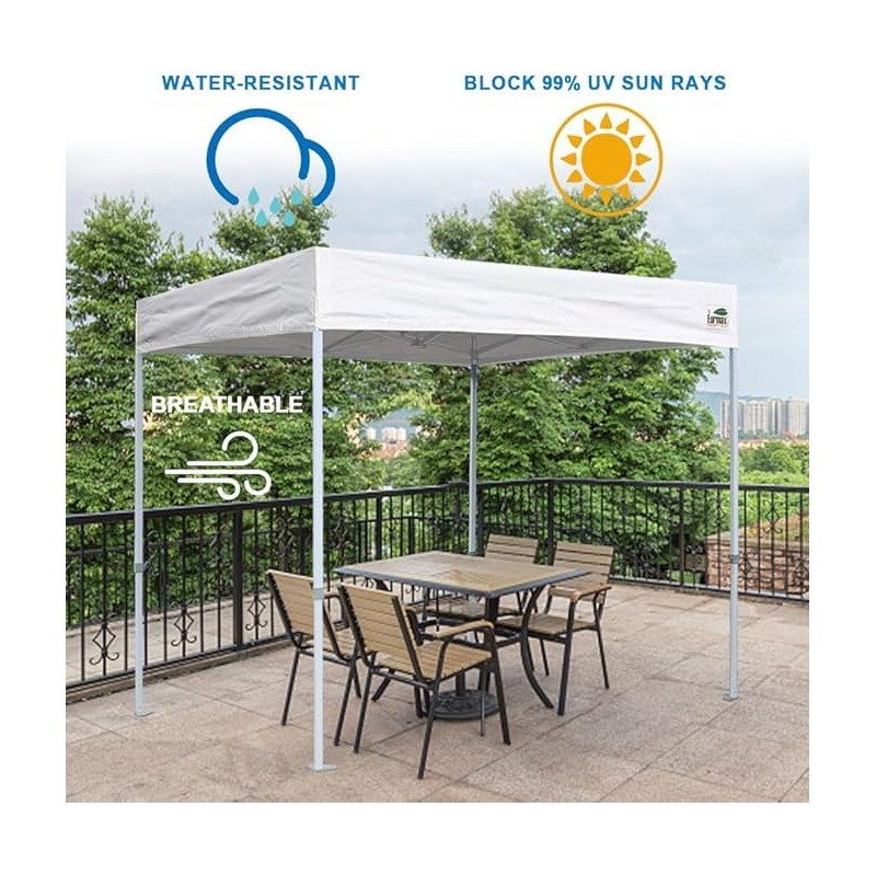 Eurmax USA Printed 8x8 Photo Booth Flat Replacement Canopy Top