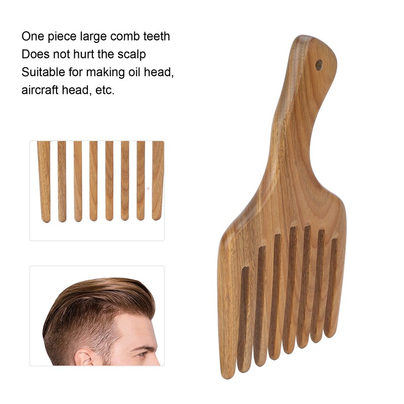 Wooden Comb Sandalwood Prevent Static Scalp Massage Coarse Teeth Hair