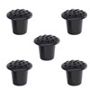 PACK OF 5 Black Memorial Grave Vase with Lids |