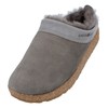 Haflinger Snowbird lambskin clog, felt slipper, house shoe, charcoal, 40