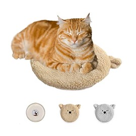 ALL FOR PAWS Microwave Heating Pad Safe for Cats, Dogs and All Pets,Microwavable Pet Heating Pad, Self Warming Cat Mat with 2 Cozy Cover