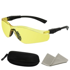 ESCO LITE UV Protection Safety Glasses, Adjustable UV Light Yellow-Tinted Safety Eye Protection Glasses for UV Flashlights to Detect Pet Urine, Find Scorpions and House Clean