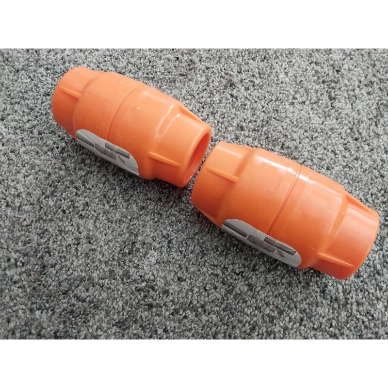 Dura-Line 1-1/4" Dura-Line 20001845 Orange Push Lock Conduit Coupler