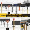 XUUHOOG 48-Inch Adjustable Garage Wall Tool Organizer with Black High-Strength