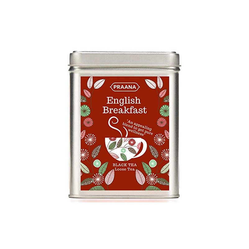 PRAANA TEA - English Breakfast Loose Tea- Gift Tin -