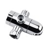 3-Way Shower Head Diverter Mount Combo Valve Bathroom Shower Arm
