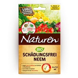 Substral Naturen Organic Pest Free Neem 4 x 7.5 ml Against Sucking and Biting Pests on Vegetables and Ornamental Plants