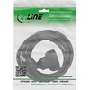 InLine® Schuko power extansion cable, black, 2m, with children protection