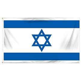 3' x 5' Israel Flag 200D Quality NYLON PRINTED Jewish Star of David Flag Premium