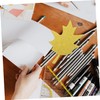 STOBOK 20pcs Glitter Maple Leaf Paper Cutouts for Fall Decor