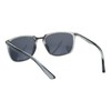 Mens Polarized Sunglasses Designer Fashion Square Frame UV Block Grey