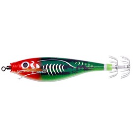 FOLANDO Fishing Lures Squid Octopus Shrimp Baits, Fishing Lure Glow Squid Jigs Luminous Squid Jig Shrimp Lure Kit 9.5CM-10G 6#