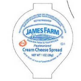 James Farm PL Spread Cream Cheese 1 oz 100ct individual pack