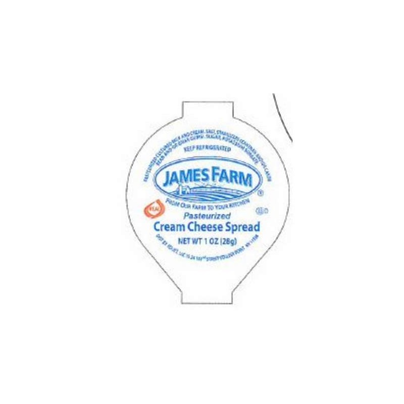 James Farm PL Spread Cream Cheese 1 oz 100ct individual