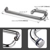 TOGU SUS304 Stainless Steel 6 "Shower Door Handle 18" Towel