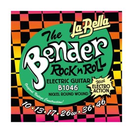 La Bella B1046 Bender Nickel Round Wound Electric Guitar String 10-46