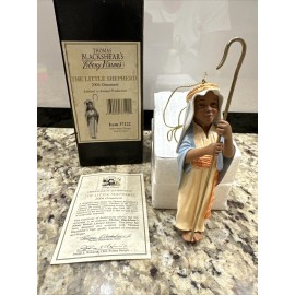 Thomas Blackshear Ebony Visions "The Little Shepherd" 2004 Ornament #37122 NIB