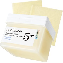 numbuzin No.5 Vitamin-Niacinamide Concentrated Pad, Daily Double-Sided Facial Pads with Glutathione, PHA & LHA for a Fresh, Radiant-Looking Skin Finish 180 ml (70 Pads)
