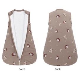 Miracle Baby Sleeping Bag 2.5 Tog 0-6 6-18 Months Baby Wearable Blanket 100% Cotton Winter Warm Baby Sleep Bag For Unisex Toddler Boys & Girls0-6 Months (Bunny Moon S)