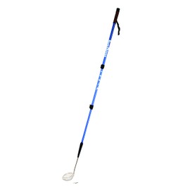 Sand Dipper Full Size Beach Scoop Shovel & Sifter Tool for Beachcombing – Adjustable Sea Glass, Shell, Shark Tooth Sifter for the Beach – Can Be Used as a Walking or Hiking Stick Too – Blue, 4” Basket