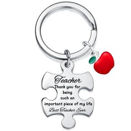 Teacher Keyring Gifts Teacher Gifts for Teacher Key chain Thank You Gifts for Women Men Teacher Birthday Christmas Gifts