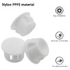Qjaiune 1/2 Inch / 13mm Hole Caps White Plastic Hole