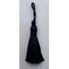 BTC Trim Tassels, Polyester, Black, 4cm