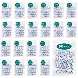 Hombao 200 Packs 100CC Food Grade Oxygen Absorbers (10 Packs x 1 Vacuum Bag) Oxygen Absorbers for Food Storage, Oxygen Packets for Long Term Food Storage - O2 Absorbers for Food Grade