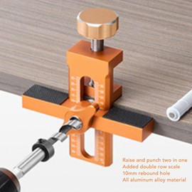 Cabinet Door Installation Positioner, 0-30mm Adjustable Support Arm Mounting Jig, Aluminium Alloy Cabinet Installation Tool, for Most Cabinet Doors