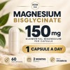 Magnesium Bisglycinate 750mg, Elemental 150mg + VIT B6 | 60
