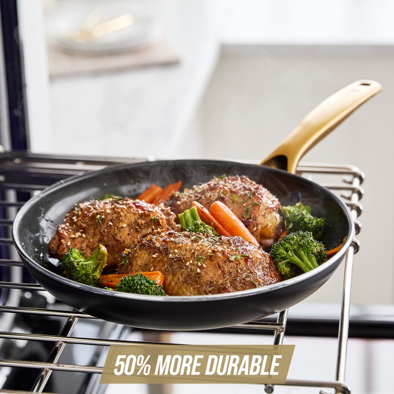 Blue Diamond 8" Nonstick Frying Pan Skillet, Diamond Infused PFAS