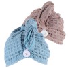 OATIPHO 2Pcs Microfiber Hair Towel Wrap Set Ultra-Absorbent Quick Drying