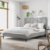 IOILORI Queen Bed Frame with Headboard, Vertical Channel Tufted, Heavy