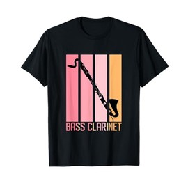 Bass Clarinet Mom Retro Shirt - Marching Band High School T-Shirt