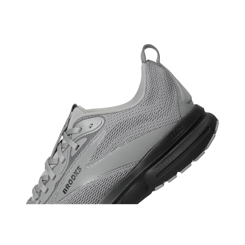 Brooks Men's Trace 4, Grey/Black/Ebony, 12.5 Medium