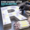 10-Pack 12V 2W COB LED Modules with Lens, IP68 Waterproof
