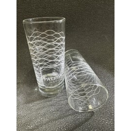 Patron Tequila Highball Cocktail Glasses With A Set Of 2