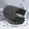 Akozon 6 Pcs Billiard Pool Table Rubber Pocket Liners Set,