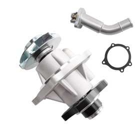 YWPXMY Engine Water Pump Thermostat Kit Compatible with 2004-2007 Rainier & 2002-2009 Trailblazer & 2002-2009 Envoy & 2002-2004 Bravada & 2005-2009 9-7x 4.2L L6 Engine, Replace # AW5097 12572988