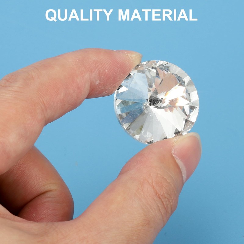 sourcing map 25 Pcs Crystal Upholstery Tacks 25mm Diamond Upholstery