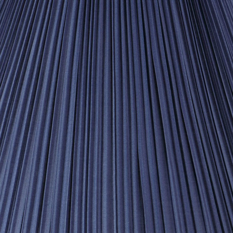 Aspen Creative 33170, Mushroom Pleated Traditional Dark Blue Spider Lamp