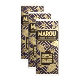Marou Origin Tien Giang 70% Cacao Dark Chocolate 3-Pack | Vietnam Single Origin, Dairy Free, Gluten Free, Soy Free | 3 x 24g Mini Bar