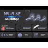 Universal PCIE WiFi-6E Tri-band WiFi Card 5400Mbps WiFi Network Card