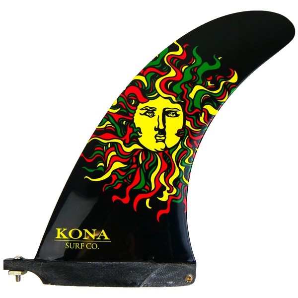 KONA SURF CO. Classic Single Center Fin for Longboard, Surfboard