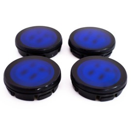 Replacement Alloy Blue Wheel Hubs Center Caps for 18" Alloy Wheels (Compatible with Select Models)