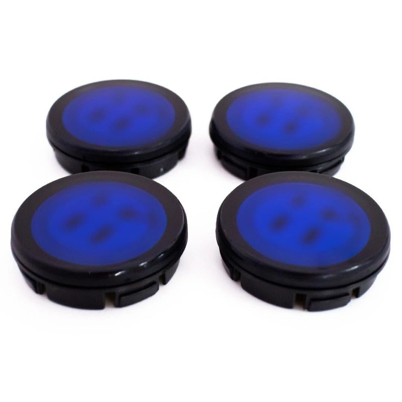 Replacement Alloy Blue Wheel Hubs Center Caps for 18" Alloy